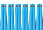 Double-Chamber 8-Foot Blue Winter Water Tube For Pool Cover Premium 12G - 6 Pack