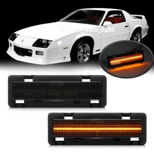 Fit 1982-1992 Chevy Camaro Pontiac Firebird Front Bumper Lights Side Marker Lamp - Picture 1 of 7