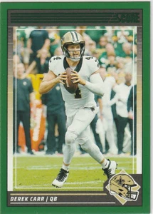 Derek Carr 2024 Score #199 Green Parallel New Orleans Saints - Picture 1 of 1