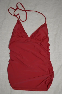 Sexy Camiseta Tankini Kenneth Cole Roja Halter SOLO Talla M Loca en EE. UU. De Colección Foto 1 de 4