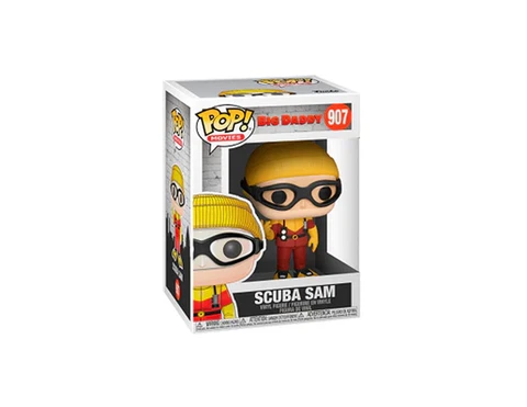 Funko POP! Movies - Big Daddy - Scuba Sam #907 w Soft Protector (B15) Cover