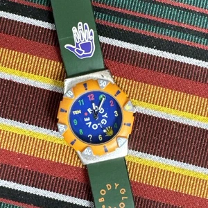 Vtg 1980's Body Glove Diver's Style Watch - Swatch Colorful! NOS Tested Surfer - Picture 1 of 8