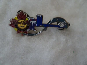 Hard Rock Cafe pin Toronto snowy skyline guitar maple leaf 2015 - Picture 1 of 1