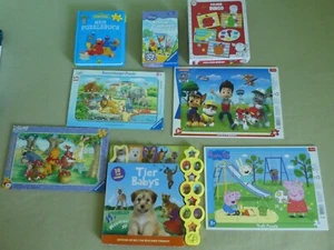 8x Kinderspielzeug ab 3 Jahre Puzzle Tierbabys Farbspiel Lernspiel - Konvolut - Bild 1 von 13