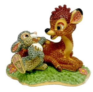 Estatuilla con joyas de Swarovski® Bambi & Thumper de los hermanos Arribas de los parques de Disney LE2000 - Imagen 1 de 6