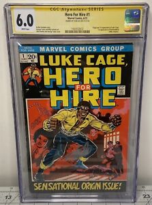 LUKE CAGE #1 CGC 6.0 FN 1ST APPEARANCES KEY 🔑 WHITE PAGES SIGNED BY STAN LEE