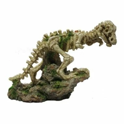 Jurassic Park Mr T-Rex Dinosaur Aquarium Ornament Skeleton Fish Tank Decoration