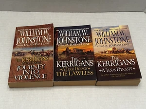 Kerrigans A Texas Dynasty William Johnstone 3/5 Titles Western Wild West Books - Picture 1 of 7