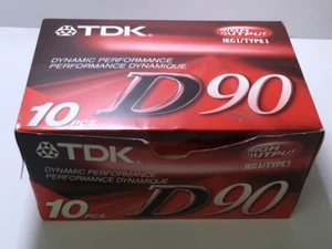 Cintas de casete TDK D90 Audion High Out selladas sin usar - Imagen 1 de 3