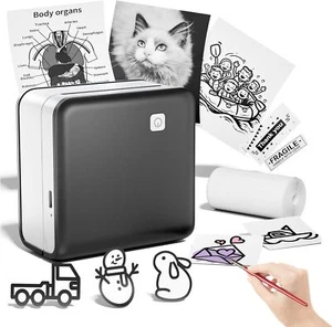 Phomemo M02PRO Pocket Thermal Photo Printer Bluetooth Wireless LabelMaker 300dpi - Afbeelding 1 van 10