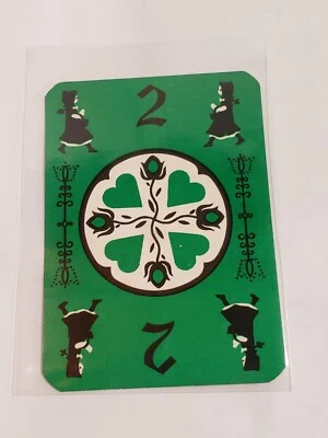 VINTAGE 1973 DUTCH BLITZ CARD GAME GREEN 2 PLAYING CARD - Image 1 of 2