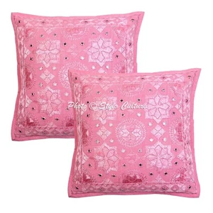 Handwoven Home Decor Cushion Bohemian Embroidered Pillow Cover Case Meditation - Picture 1 of 6