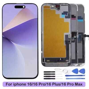 iPhone 16/16 Pro/ 16 Plus/16 Pro Max digitalizzatore LCD touch screen alta qualità UK - Foto 1 di 1