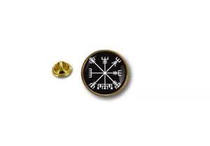 pin button pins anstecker Anstecknade motorrad kompass vegvisir wikinger odin - Bild 1 von 1