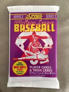 1991 Score Baseball Card Pack Joe Orsulak (Top) Daryl Boston (Back) Showing - Picture 1 of 2