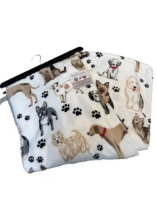 Puppy Dog Plush Throw Blanket Soft Polyester for Dog Lovers - Picture 1 of 16