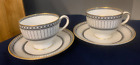 Wedgwood Teacup Saucer/Cup Set Rare Design  "Colonnade Black" Vintage-Qty 2