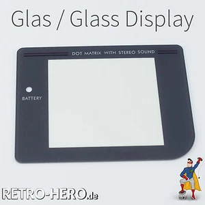Display Scheibe für Game Boy Classic DMG LCD Bildschirm Schutz GameBoy Grau GLAS - Bild 1 von 2