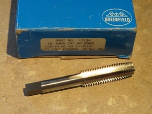 Greenfield 1/2"-13 GH3 Stecker 4 Flöten HSS Handgewindebohrer 17134 USA - Bild 1 von 1
