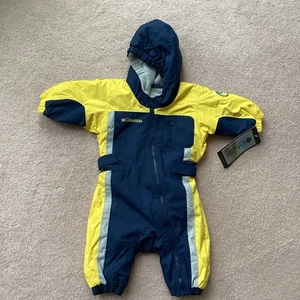 NEU MIT ETIKETT COLUMBIA KINDER SCHNEEANZUG, 6 MONATE, LITTLE MATTERHORN ANZUG, KAPUZE, REISSVERSCHLUSS VORNE - Bild 1 von 4