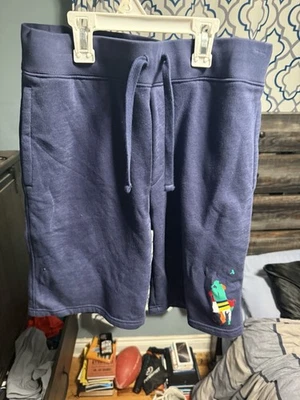 Pantalones Cortos Polo Verde Azul Pony Vintage Años 90/Y2k 5" Entrepierna, Cintura Elástica, Medianos Foto 1 de 2