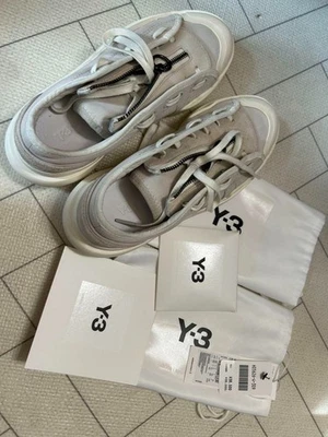 Y-3 Yohji Yamamoto Tenis Zapatos AJATU COURT LOW Blanco Gris Para Mujer US6.5 EX Foto 1 de 4