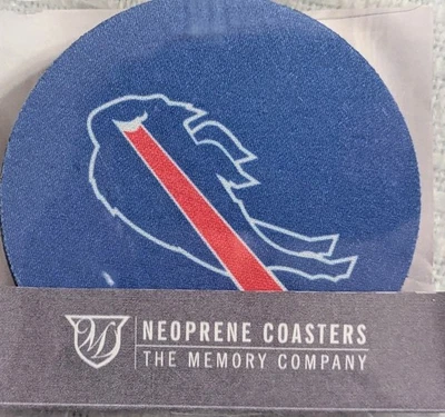 Buffalo Bills Neoprene Coasters for drinks set of 4 New Factory sealed - Image 1 of 3