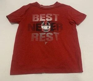 Camicia rossa attiva vecchia marina ragazzo manica corta taglia 6-7 - Foto 1 di 7