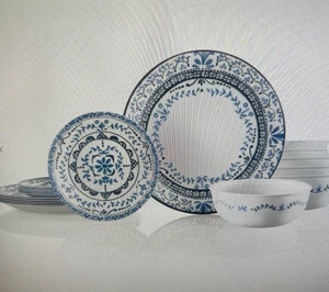 CORELLE VITRELLE " PORTOFINO " 18 TLG.  Geschirrset # 1135397 NEU - Bild 1 von 11