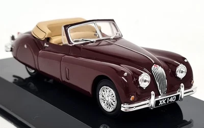 Altaya 1/43 Jaguar XK140 Droptop 1954 Maroon Diecast Scale Modellauto - Bild 1 von 4