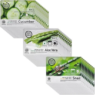 30PCS Korean Cosmetic Face Skin Care Essence Facial Sheet Mask Pack Mix (3type) - Image 1 of 4