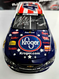 2015 AJ Allmendinger #47 Kroger Autographed 1/24 Nascar - Picture 1 of 10
