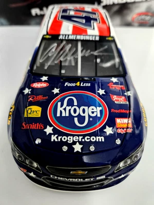 2015 AJ Allmendinger #47 Kroger 亲笔签名 1/24 纳斯卡 — 第 1/4 张图片
