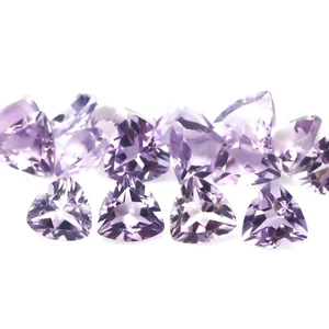 10.72 CT. Unheated 16Pcs Pink Amethyst Brazil Trillion - Picture 1 of 4