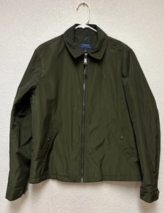 Polo Ralph Lauren Men’s Water Repellent Harrington Bomber Green Jacket Sz S Read - Picture 1 of 12