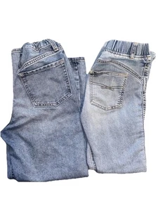 LOT of 2 Girls Jeans Sz 12 Denim Pull On Gap Legging & Old Navy Straight - Picture 1 of 15