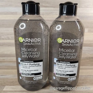 2 Garnier Skin Active Micellar Cleansing Jelly Water Charcoal Purifying 13.5oz - Picture 1 of 7