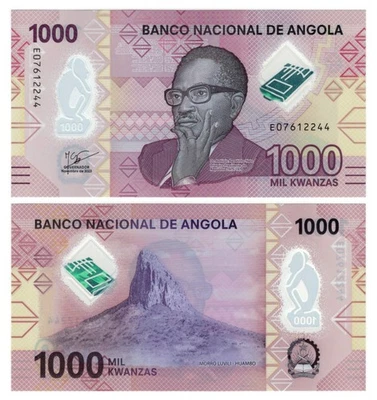 Angola 1000 Kwanza (Nov 2023) - Neto/Fenda Tundavala/p-162b, B559b UNC - Image 1 of 3