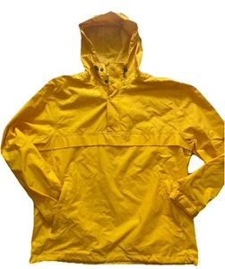 Chaqueta Orvis Para Hombre Abrigo Amarillo Medio Pullover Sudadera con Capucha Nylon - Imagen 1 de 13