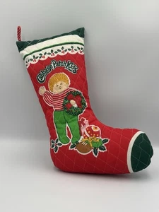 Vintage Cabbage Patch Kids Quilted Christmas Stocking Pillow - Picture 1 of 13