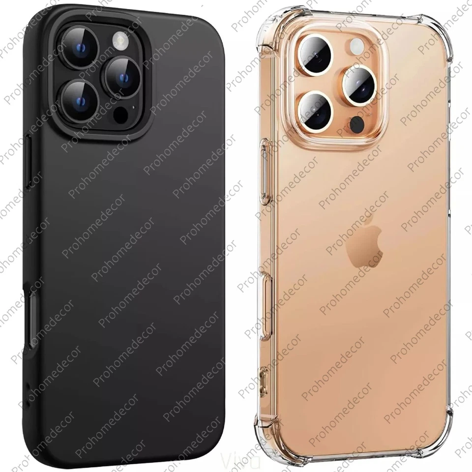 Case For iPhone 16 15 14 Pro Max Plus 13 11 12 7 8 Clear Shockproof Phone Cover - Image 1 of 1