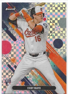 2025 Topps Finest Checkerboard Common RC Coby Mayo #26 Baltimore Orioles - Picture 1 of 2