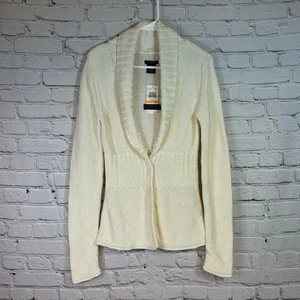 NWT Calvin Klein Cream Cardigan Sweater Size Small - Picture 1 of 8