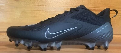 Mens Nike Alpha Huarache 8 Pro Lacrosse Cleats Size 11 or 12.5 BLACK/SILVER - Image 1 of 4