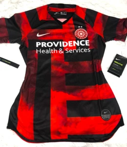 NIKE WOMEN'S PORTLAND THORNS FC HOME SOCCER JERSEY 2019/20 SIZE XS AR0720 671 - Picture 1 of 6
