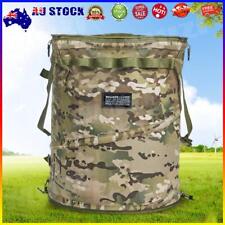Portable Camping Trash Can Foldable Barrel Bag Waterproof for Outdoor (CP Camo) 