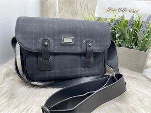 Burberry Bag Side bag Canvas Navy Blue Authentic - Picture 1 of 17
