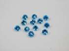 20Pc Natural Swiss Blue Topaz 1mm Round Faceted Calibrated Size Loose Gemstone