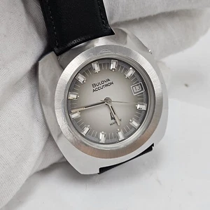 Rare 1971 Vintage Bulova Accutron Mark IV Stainless Steel Tuning Fork Date 2185 - Picture 1 of 12