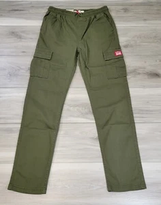 Levi's Cargo Pants Boys 14 Green Tapered Leg Stretch New - Picture 1 of 7